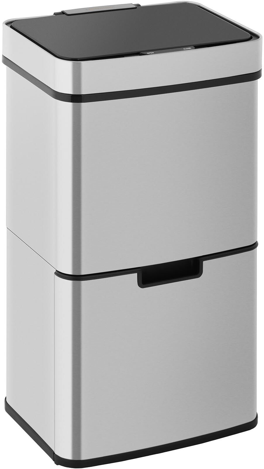 Fromm & Starck Poubelle automatique - 62 l - 3 compartiments - Acier inoxydable STAR_BIN_29