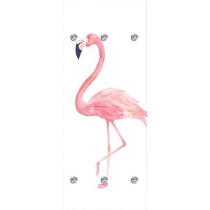queence Garderobenleiste »Flamingo«, mit 6 Haken, 50 x 120 cm rosa, weiss Größe