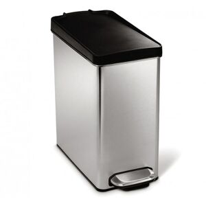 simplehuman Mülleimer »Simplehuman schmaler 10L«, 1 Behälter schwarz Größe