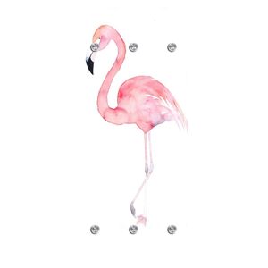 queence Garderobenleiste »Flamingo«, mit 6 Haken, 50 x 120 cm bunt Größe