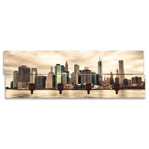 Artland Garderobenleiste »Lower Manhattan Skyline«, teilmontiert natur Größe