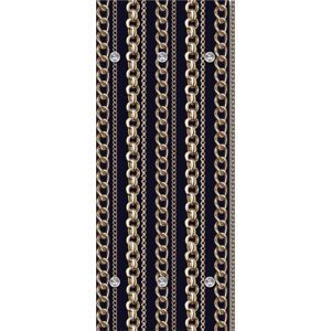 queence Garderobenleiste »Ketten«, mit 6 Haken, 50 x 120 cm goldfarben, schwarz Größe