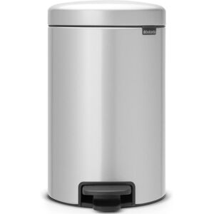 Brabantia Mülleimer »NewIcon 12 l, Metallic grey«, 1 Behälter Grau Größe