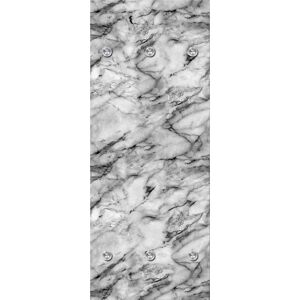queence Garderobenleiste »Marmor«, mit 6 Haken, 50 x 120 cm grau Größe