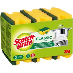 Scotch Brite - Scotch-Brite® Classic Griffschwamm, 3stück Pro Packung, 3 Pezzi, Gelb