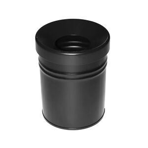 kaiserkraft Abfallbehälter, selbstlöschend, Volumen 24 l, HxØ 370 x 295 mm, schwarz