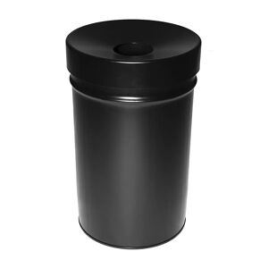 kaiserkraft Abfallbehälter, selbstlöschend, Volumen 60 l, HxØ 630 x 392 mm, schwarz