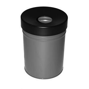 kaiserkraft Abfallbehälter, selbstlöschend, Volumen 24 l, HxØ 370 x 295 mm, graphit