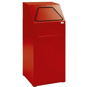 kaiserkraft Recycling-Behälter, Volumen 65 l, BxHxT 400 x 960 x 380 mm, rot RAL 3000