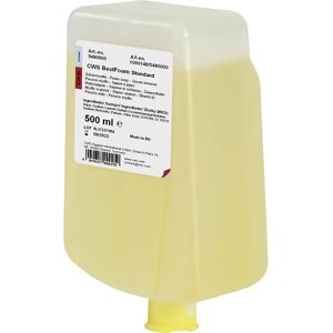 CWS Schaumseife Best Foam, hautverträglich, VE 12 Flaschen à 0,5 l, Standard, gelb