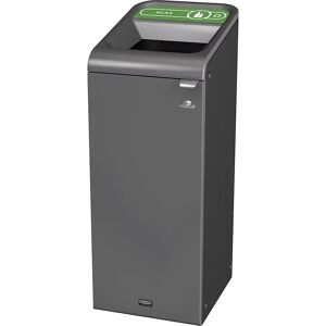 Rubbermaid Wertstoffsammler Configure™, Volumen 87 l, Edelstahl / grün