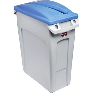 Rubbermaid Wertstoffsammler SLIM JIM®, Volumen 60 l, Einwurfschlitz, grau