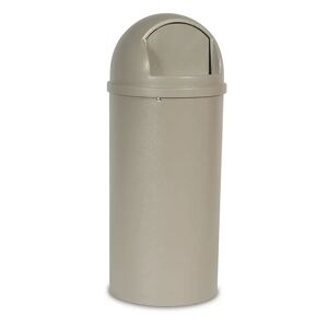Rubbermaid Abfallbehälter (PE), feuerhemmend, Volumen 57 l, HxØ 930 x 390 mm, beige