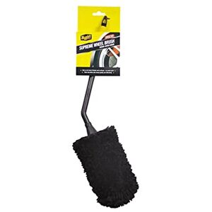 Meguiar's X190700EU Supreme Microfibre Angled Wheel Cleaning Brush, Medium, abgewinkelte Mikrofaser-Felgenbürste