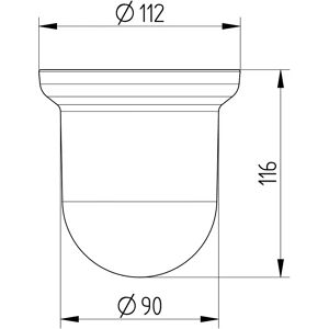 Avenarius Ersatzglas für Toilettenbürstengarnitur