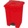 Tretabfallsammler aus Polyethylen 70 l, rot