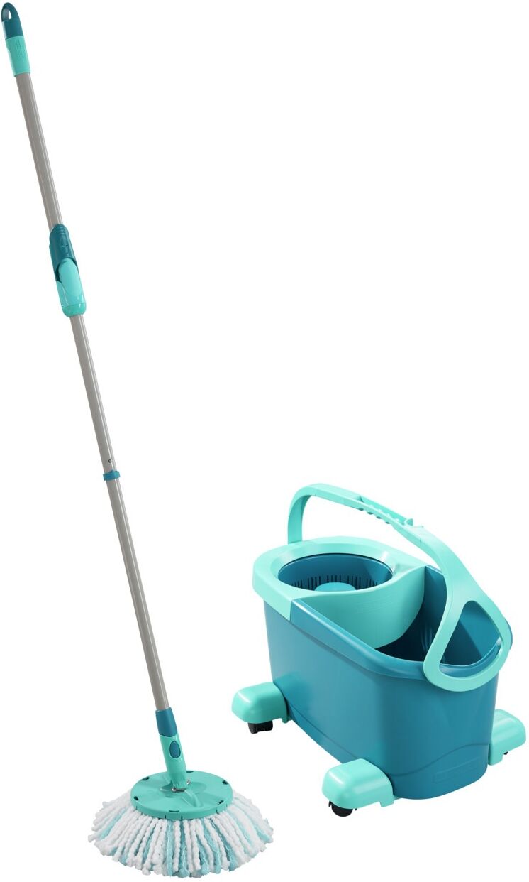 Leifheit Bodenwischer-Set »Set CLEAN TWIST Disc Mop Ergo Mobile«, inkl.... blau