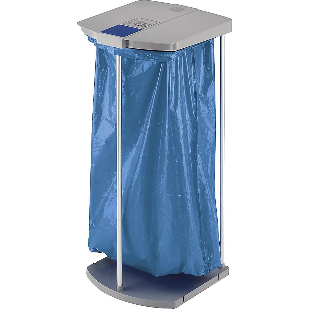 Hailo Müllsackständer mit 250 blauen Wertstoffsäcken Gestell 1 x 120 l, HxBxT 1000 x 430 x 450 mm stationär