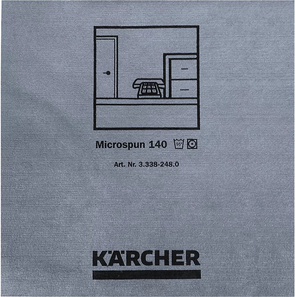 Kärcher Mikrofasertuch 10 Stück/Packung, ab 2 VE blau