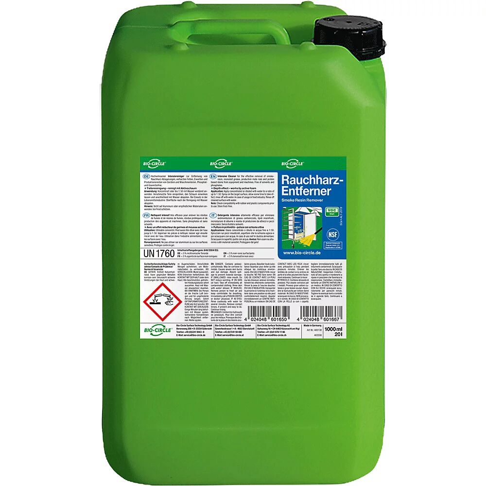 Bio-Circle Rauchharz-Entferner Kanister 20 l NSF-zertifiziert