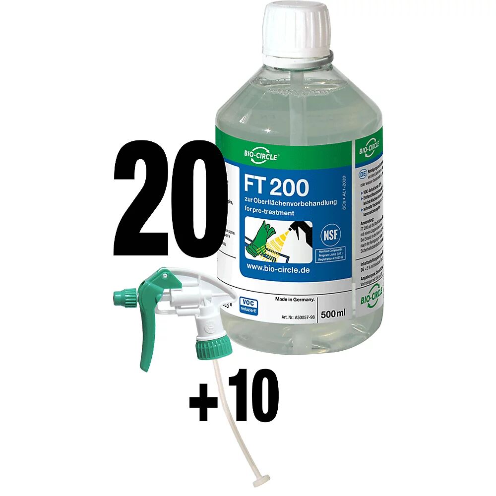 Bio-Circle Reiniger FT 200 VE 20 Stk + 10 Sprayer tensidfrei