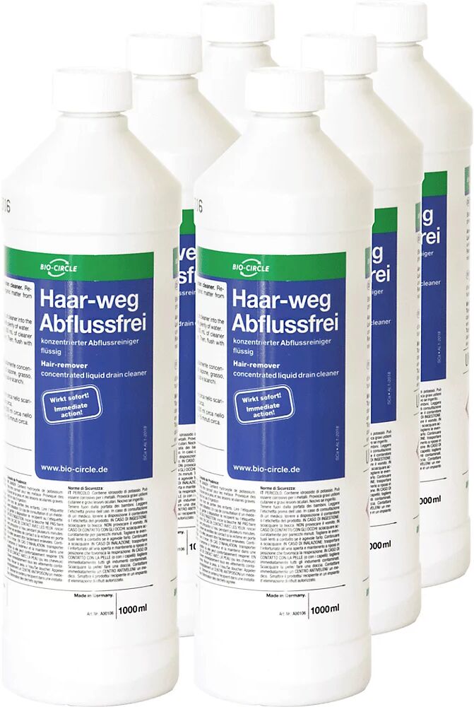 Bio-Circle Rohrreiniger VE 6 Stk Haar-weg Abflussfrei