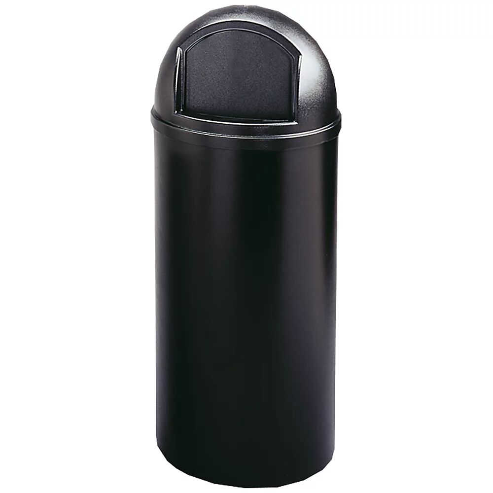 Rubbermaid Abfallbehälter (PE), feuerhemmend Volumen 57 l, HxØ 930 x 390 mm schwarz