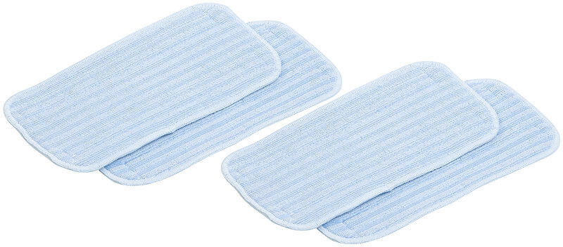 Sichler Haushaltsgeräte 4er-Set Ersatz-Wischpads für Akku-Zyklon-Staubsauger BHS-520.ak