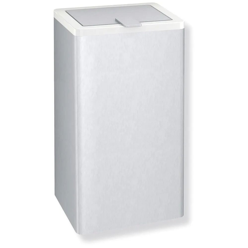 Hewi Serie 805 Papierabfallbehälter mit Deckel  B: 30 T: 17 H: 51 cm tiefschwarz 805.05.110 90
