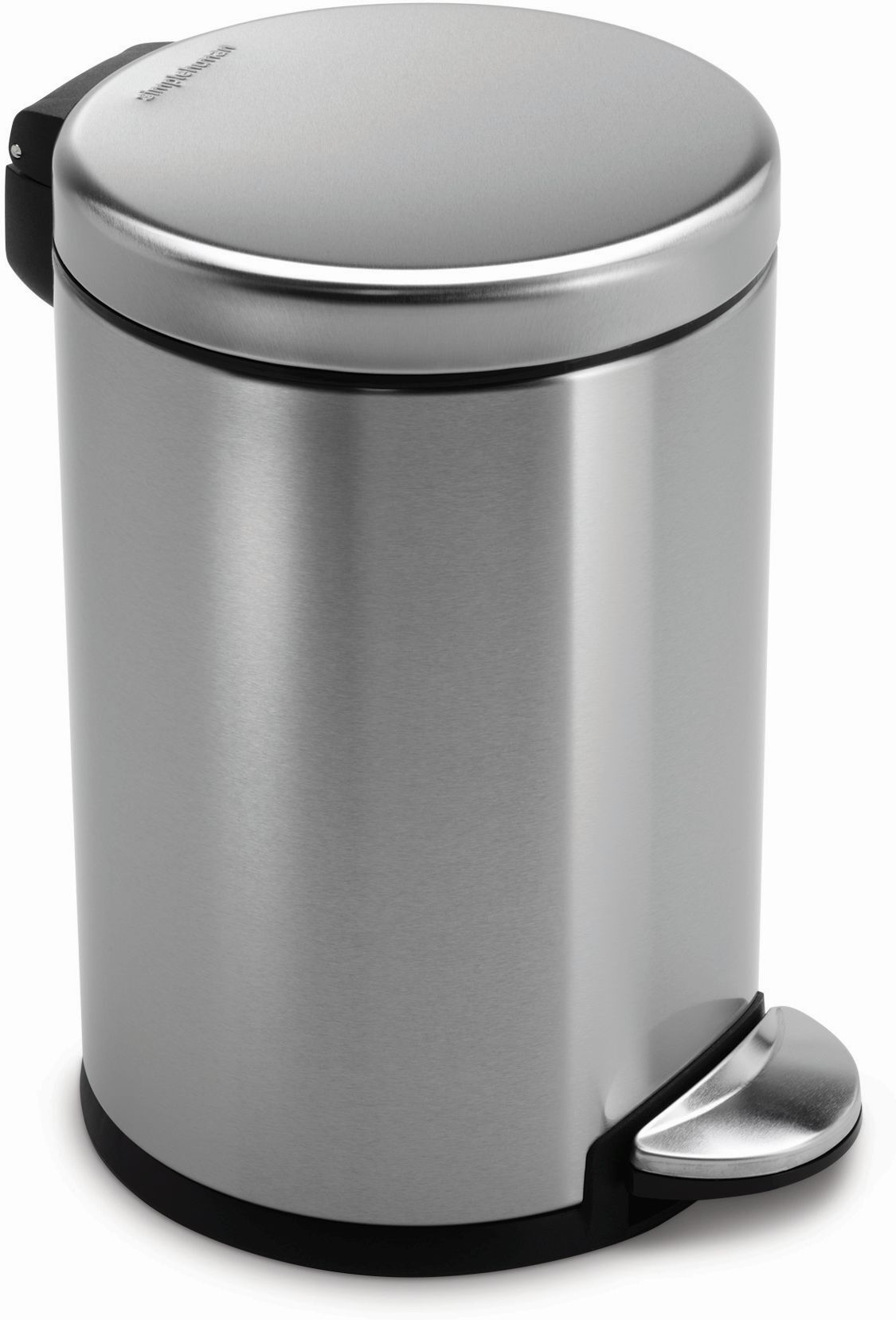 simplehuman Abfalleimer CW1852CB gebürsteter fingerabdrucksicherer Edelstahl, rund, 4,5 l