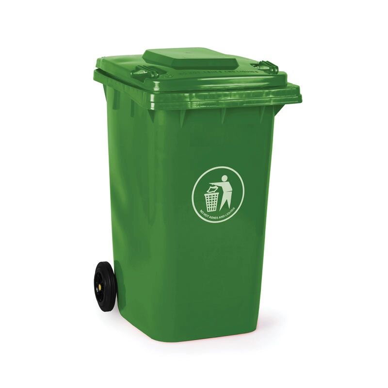 B2B Partner Plastová popelnice na tříděný odpad 240 litrů, zelená