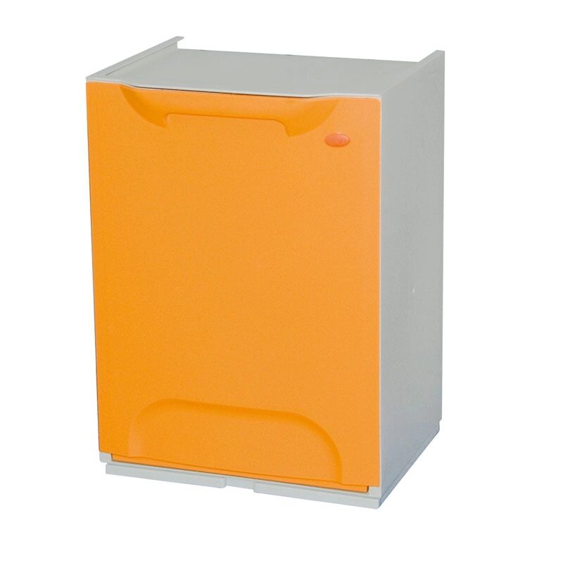 Artplast Plastový koš na tříděný odpad, šedá / žluto-oranžová, 1x 14