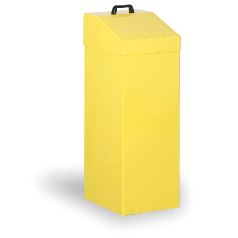 Kovona Kovový odpadkový koš na tříděný odpad, 100 l, žlutý