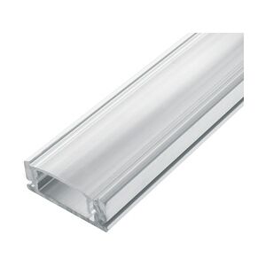 1m LED Schiene Aluminium Deckenanbringung Profil A mit Durchsichtig Abdeckung (transparent)