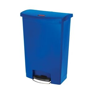 Rubbermaid Slim Jim Step On Container Front Step Pedal-Abfalleimer   90 Liter, HxBxT 82,6x35,3x75cm   Polyethylen   Blau von PROREGAL