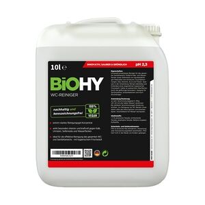 BiOHY WC-Reiniger (10l Kanister)   EXTRA STARK   Profi bio Konzentrat   Dickflüssiges Reinigungs-Gel   Ideal gegen Urinstein