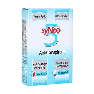 THOMAS BRUNNER HYGIENE GmbH SYNEO 5 Antitranspirant Reise-Packung Tücher 8x2.5 Meter