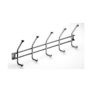 Hettich Garderobenleiste 5 Haken 45,2 x 16,0 x 6,0 cm Edelstahl