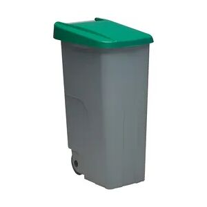 DENOX Geschlossener Abfallbehälter Recyclo 110 Liter. Farbe Grün.