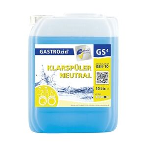 Meditrade Klarspüler neutral GASTROzid GS4 - 1 x 10 L Kanister - für alle Wasserhärten