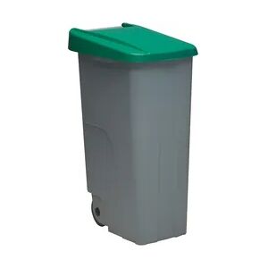 DENOX Geschlossener Abfallbehälter Recyclo 110 Liter. Farbe Grün.