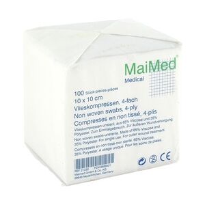 Maimed VLIESKOMPRESSEN unsteril 10x10 cm 100 Stück