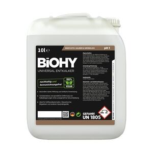 BiOHY Universal Entkalker (10l Kanister)   Konzentrat für 20 Entkalkungsvorgänge pro Flasche   Kompatibel mit allen Kaffeevollautomaten