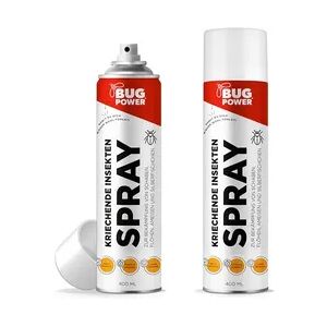 BugPower Spray gegen kriechende Insekten und Wespen 400 ml - breites Wirkungsspektrum - schnelle Wirkung & Knock-Down-Effekt: 2 x 400 ml