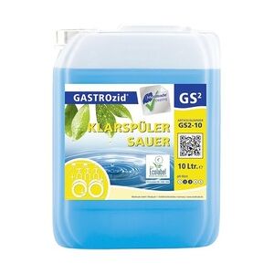Meditrade Klarspüler sauer GASTROzid GS2 - 1 x 10 L Kanister - für alle Wasserhärten
