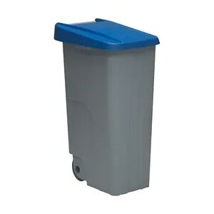 DENOX Geschlossener Abfallbehälter Recyclo 110 Liter. Farbe Blau.