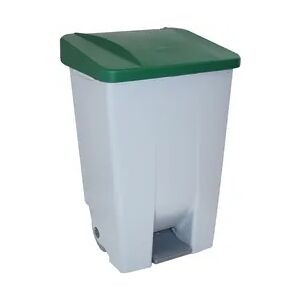DENOX Selektiver Abfallsammler mit Pedal 80 Liter. Farbe Grün.