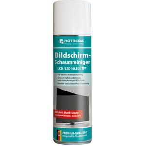 HOTREGA Bildschirm-Schaumreiniger LCD/LED/OLED/TFT/Plasma 300 ml, Reinigerspray, Anti-Statik-Schutz