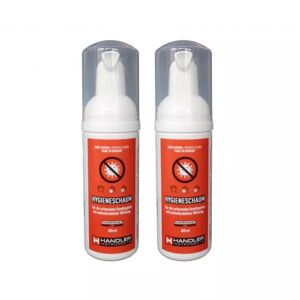 Handler Hygieneschaum / Händedesinfektionsmittel 2x 50ml Spenderflasche (alkoholfrei)