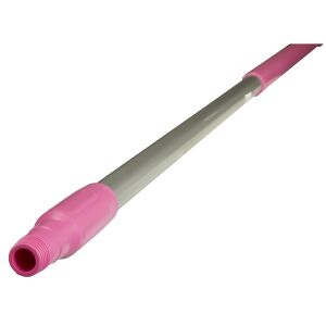 Vikan GmbH Vikan Ergonomischer Aluminiumstiel, 1510 mm, mit Gewinde, Farbe: pink